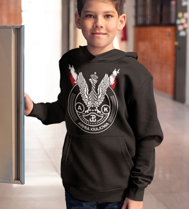 Bluza z kapturem dziecięca AK PODZIEMIE ZBROJNE